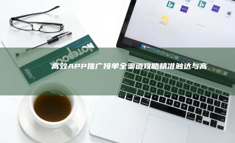 高效APP推广接单全渠道攻略：精准触达与高效转化